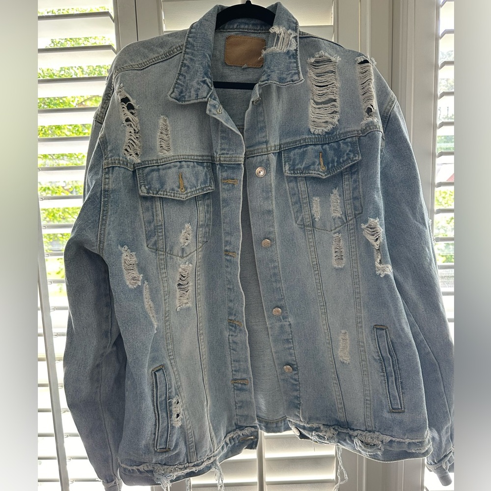 Ripped Jean Jacket